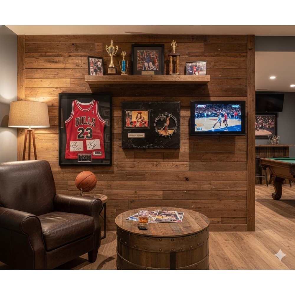 Vintage 1994 Michael Jordan Wood Wall Clock With Trading Card, Works